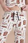 Zivame Harry Potter Knit Cotton Loungewear Set - Whisper White — thumbnail 7